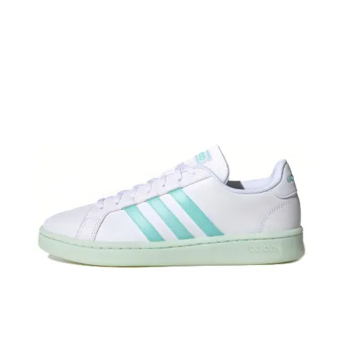 Adidas Neo GRAND COURT Skateboard Shoes Women's Low-Top White/Green