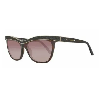 Swarovski Rectangular Sunglasses Women's Tortoiseshell