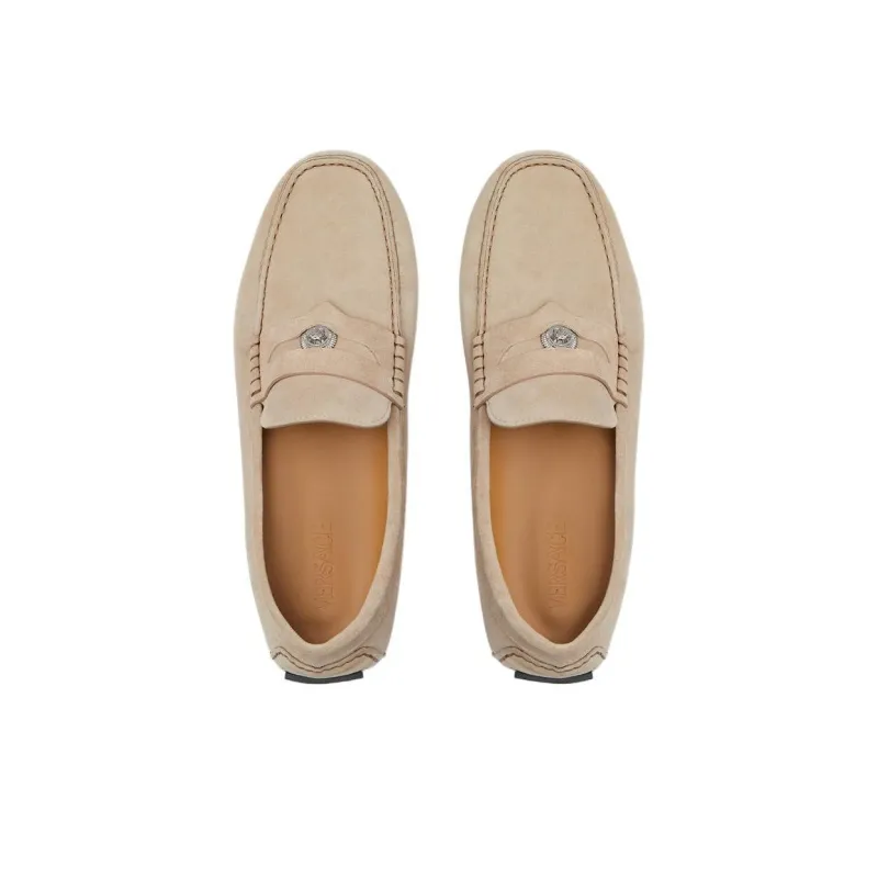 VERSACE Medusa Head Suede Loafers-3