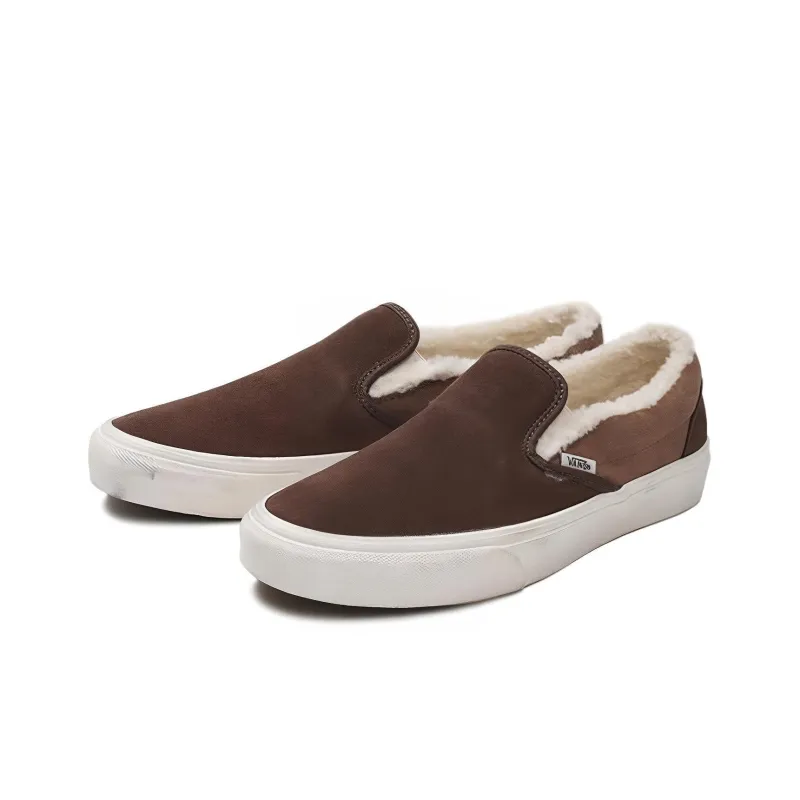 Vans Classic Slip On Retro Low Top Casual Skate Shoes Unisex Brown-1