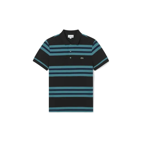 LACOSTE Polo Shirts Men Blue Black Multicolor