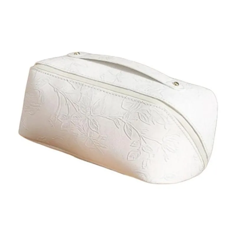 ALOENEY PU Makeup Bag Regular Women's White, Black, Brown-1