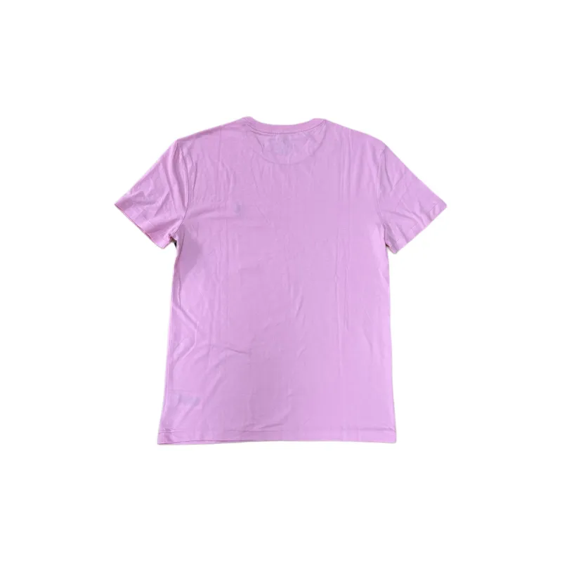 Polo Ralph Lauren Solid Color Small Horse Embroidered Crew Neck Casual Short Sleeved T Shirt Men's Pink-1