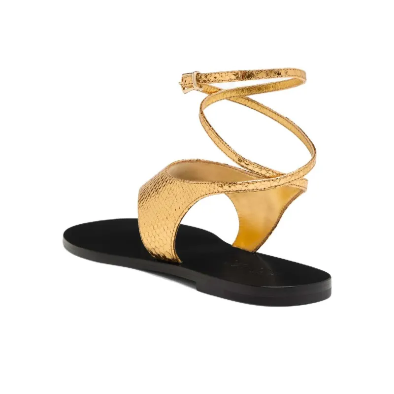 Paris Texas Amalfi Snakeskin-effect Sandals-4