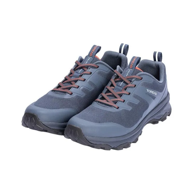 TOREAD Slip Resistant, Abrasion Resistant, Breathable Coverage Low Top Hiking Shoes Men's Blue-2