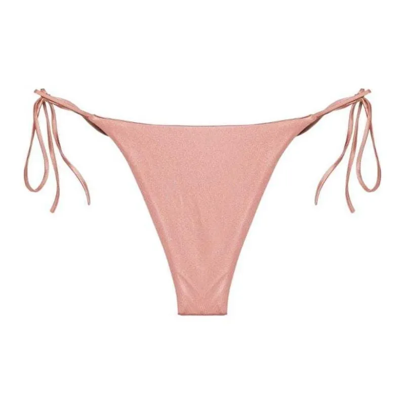 MAGDA BUTRYM Side-tie Metallic Bikini Bottoms-1