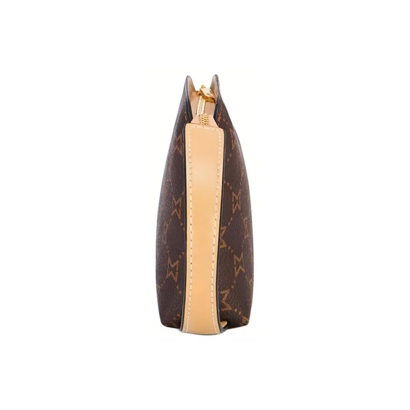 MashaLanti PVC Clutch Small Size Women's Dark Brown & Apricot/Light Coffee-1