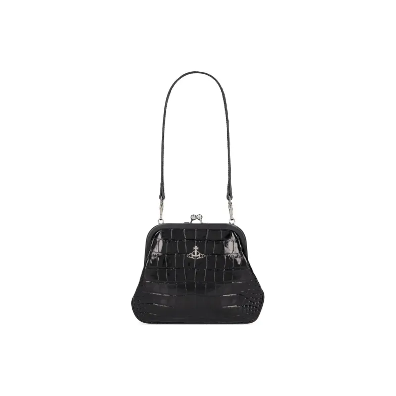 Vivienne Westwood Calfskin Clutch Women's Black-2