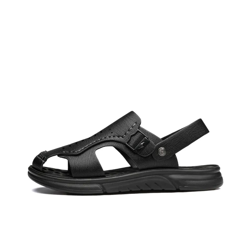 FAPAI Beach Sandals Men Black-6