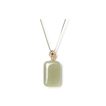 Abby's Wonderland Hetian Jade Pendants Women's Green Jade