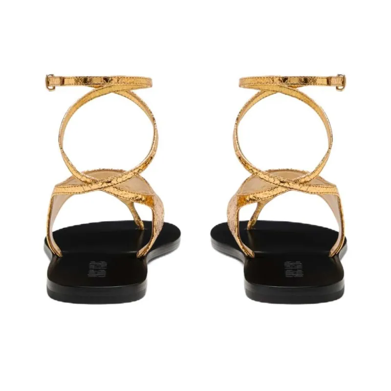 Paris Texas Amalfi Snakeskin-effect Sandals-5