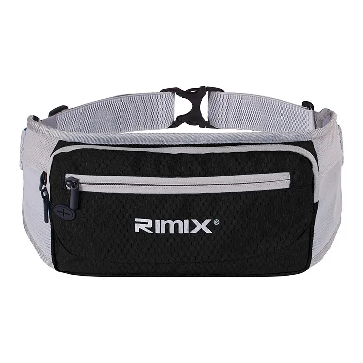 RIMIX Polyester Fanny Pack Regular Unisex Black/Blue/Rose Red-0
