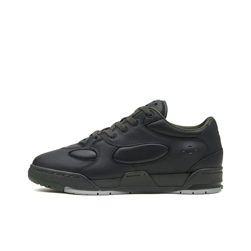 EQLZ EQUALIZER 1980 JS Low Top Vintage Basketball Shoes Unisex Black Agate-0