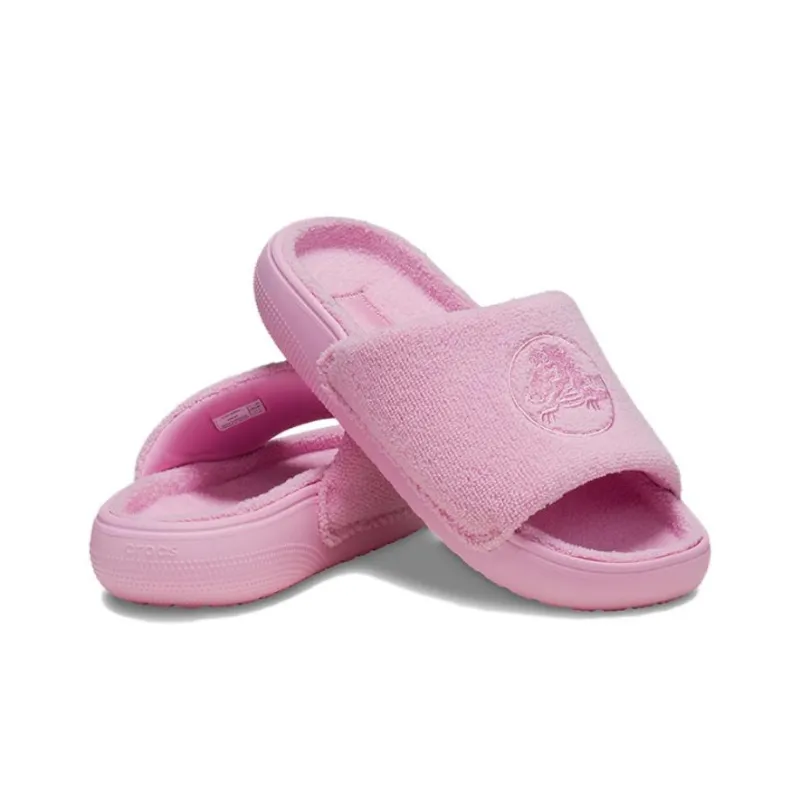Crocs Classic Towel Slides 'Pink' Women's-3