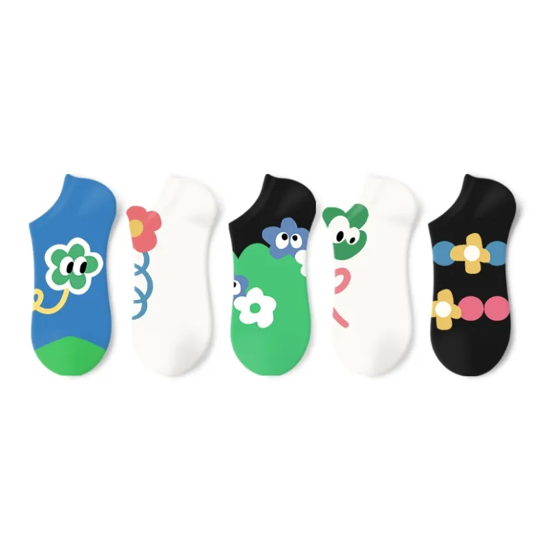 Primeet No Show Socks Women's Gift Box Set 5 Pack-45