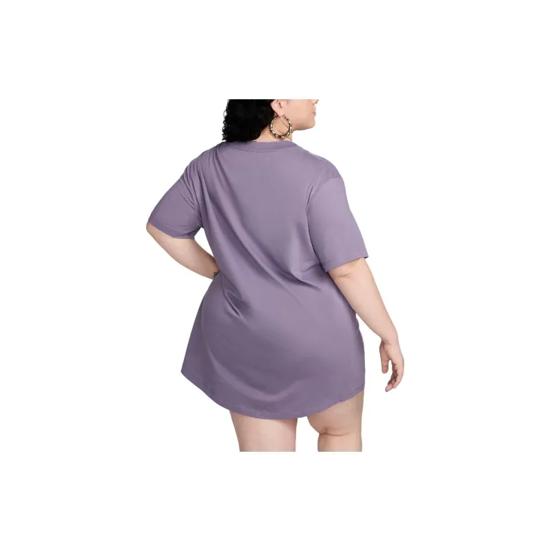 Nike Sportswear Essentials Series Short-Sleeve T-Shirt Dress Short-Sleeved Dresses Women's Purple-1