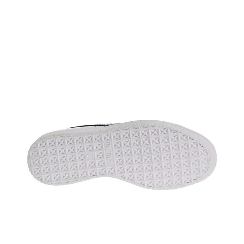 PUMA Clyde Core Leather Foil 'White Navy' Women's-3