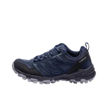 TOREAD Anti Slip Wear Resistant Low Top Hiking Shoes Men's Blue Black