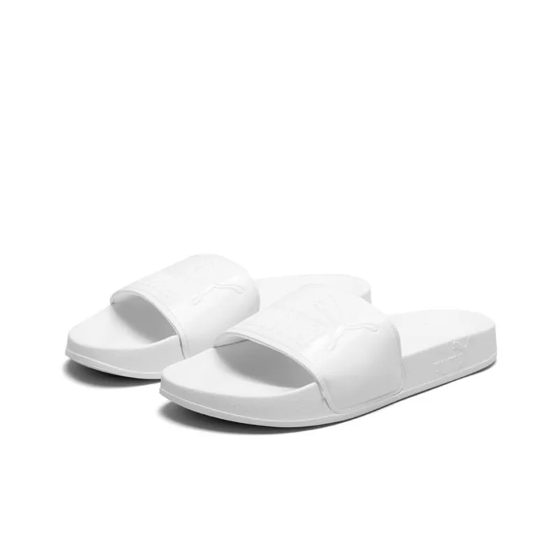 PUMA Leadcat Patent Slide White Women's-2