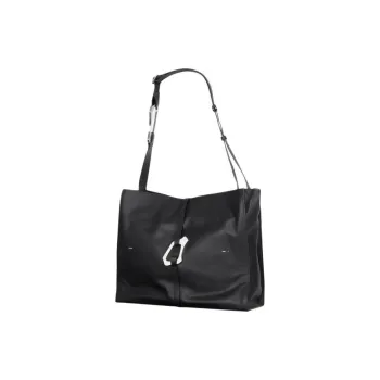 HELIOT EMIL Cow Leather Tote Bag Shopping Bag Shoulder Bag Handbag Unisex Black