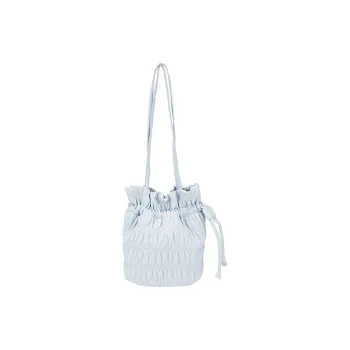 Juju Jimmy PU Shoulder Bag Bucket Bag Women's Blue