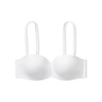 Victoria's Secret BODY By VICTORIA Collection 7440 Minimalist Lightly Lined Smooth Strapless Bra Bra Women's White