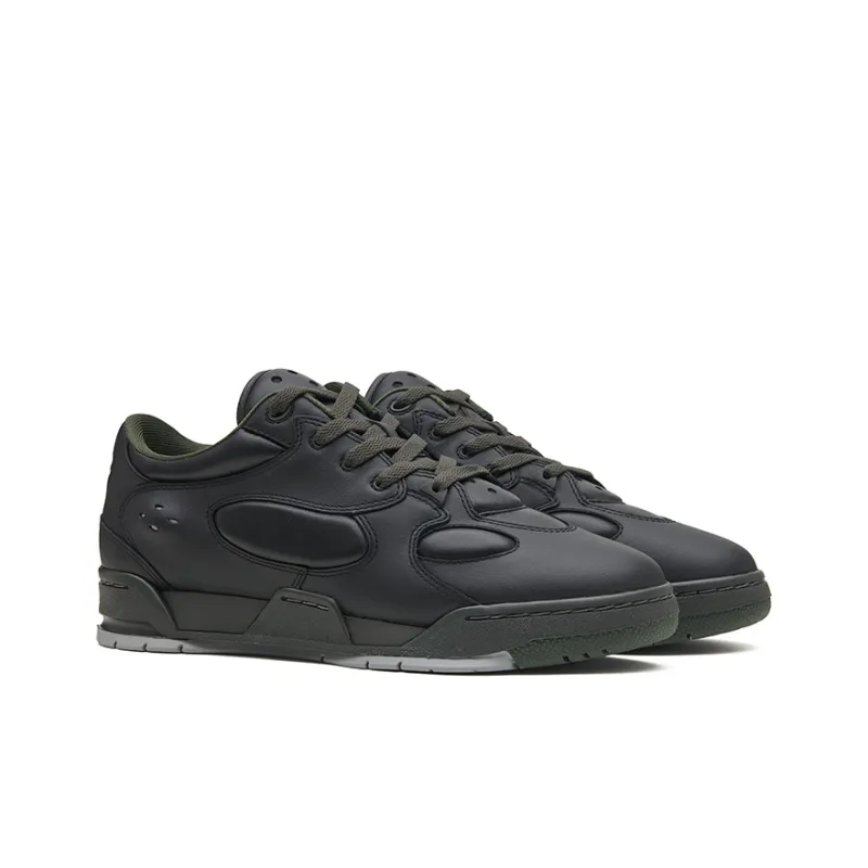 EQLZ EQUALIZER 1980 JS Low Top Vintage Basketball Shoes Unisex Black Agate-2