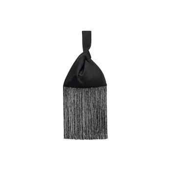 NANUSHKA Satin Handbags Clutches Women's Black