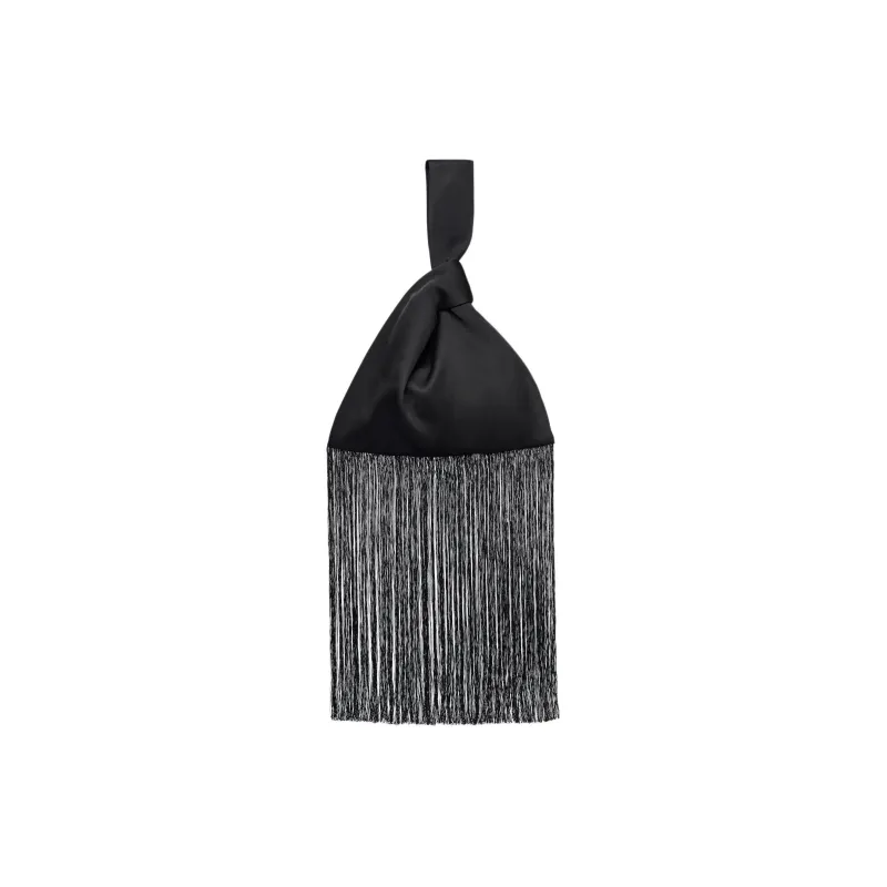 NANUSHKA Satin Handbags Clutches Women's Black-0