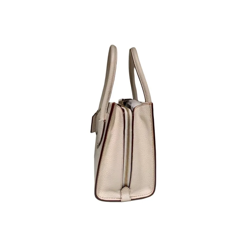 COACH Cashin Leather Tote Bag Shopping Bag Shoulder Bag Crossbody Bag Handbags Small Size Women's White-1