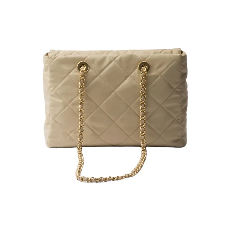 PRADA Re Edition Recycled Nylon Handbag Shoulder Bag Women's Desert Beige-2