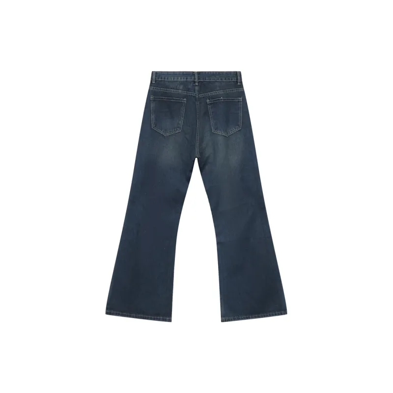 Voguo Relay Jeans Bootcut Slimming Unisex Vintage Blue-1