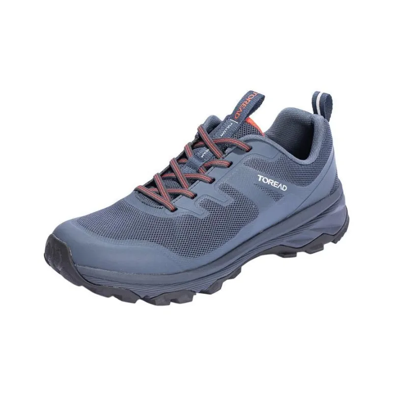 TOREAD Slip Resistant, Abrasion Resistant, Breathable Coverage Low Top Hiking Shoes Men's Blue-1