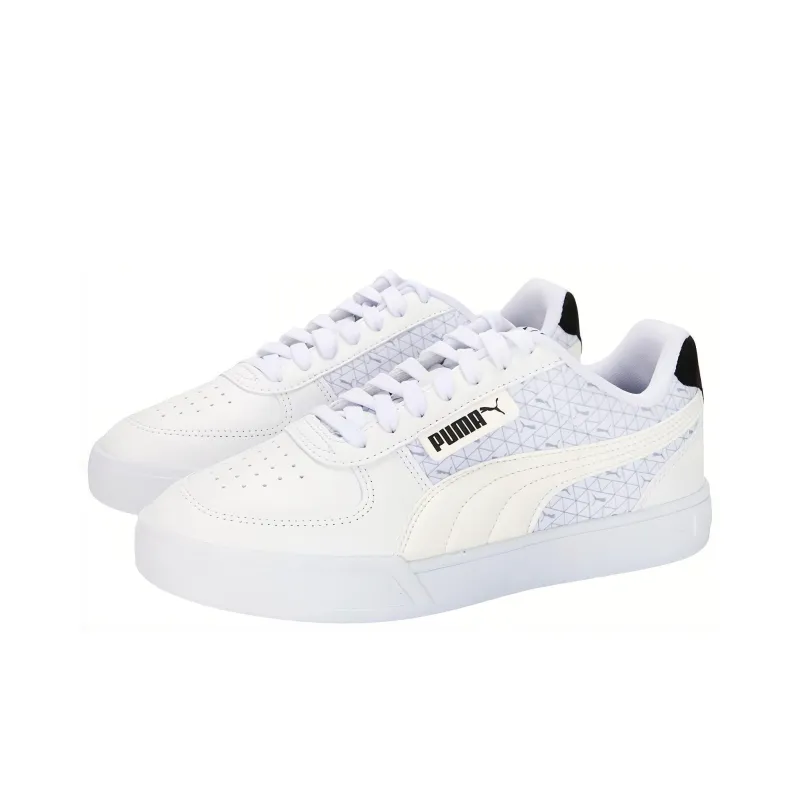 PUMA Caven Logo Power 'White Grey Black'-2