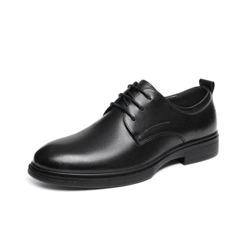 RED DRAGONFLY Dress Shoes Men Low-Top Black