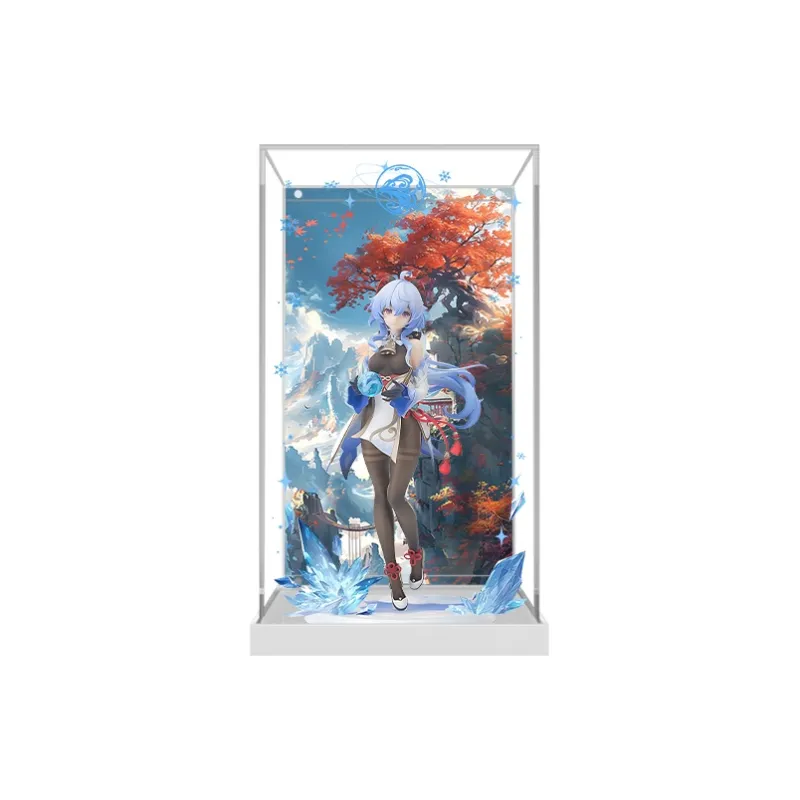 KGBOX Compatibility MiHoYo Ganyu·Chasing The Moon Figure Storage Dust Resistant Acrylic Display Case Model Accessories-1
