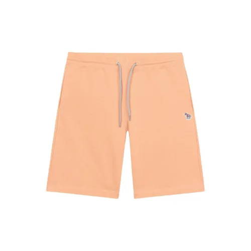 Paul Smith Zebra Logo Series Casual Shorts Men Orange