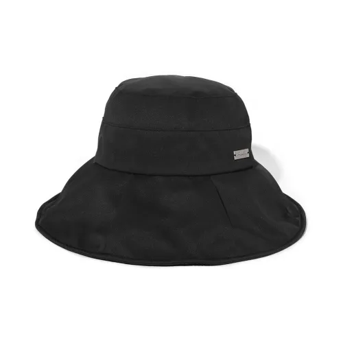 Clect Polyester Bucket Hats Women's Black/Ecru/Green