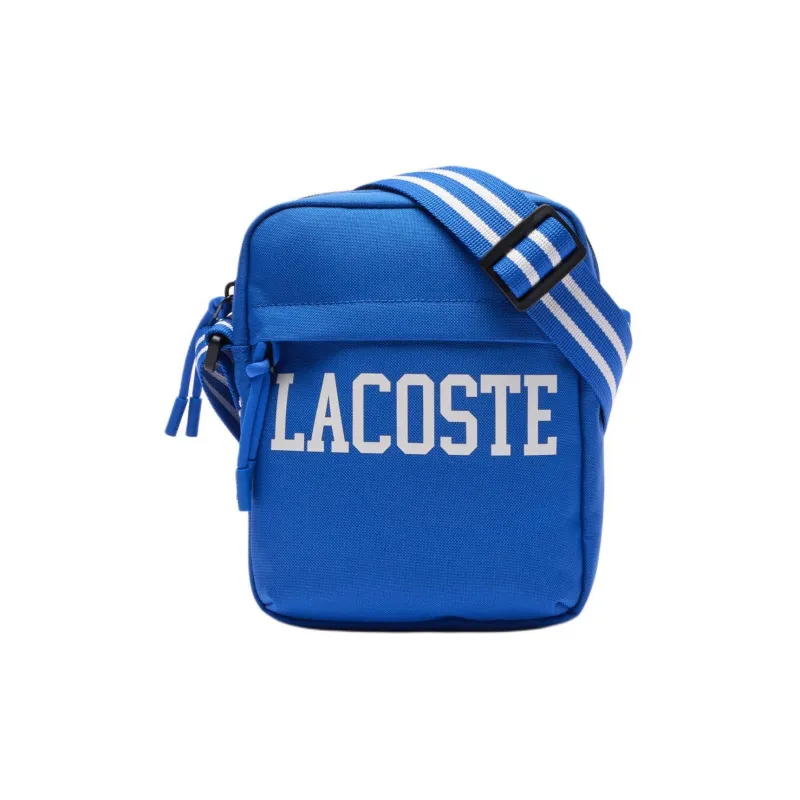 LACOSTE Recycled Polyester Camera Bag Shoulder Bag Crossbody Bag Regular Men's Blue-0