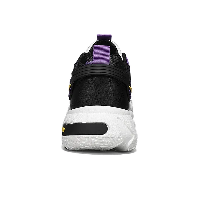 WARRIOR Chunky Sneakers Men Low Top White Black Blue/White Black Purple/White Black-12