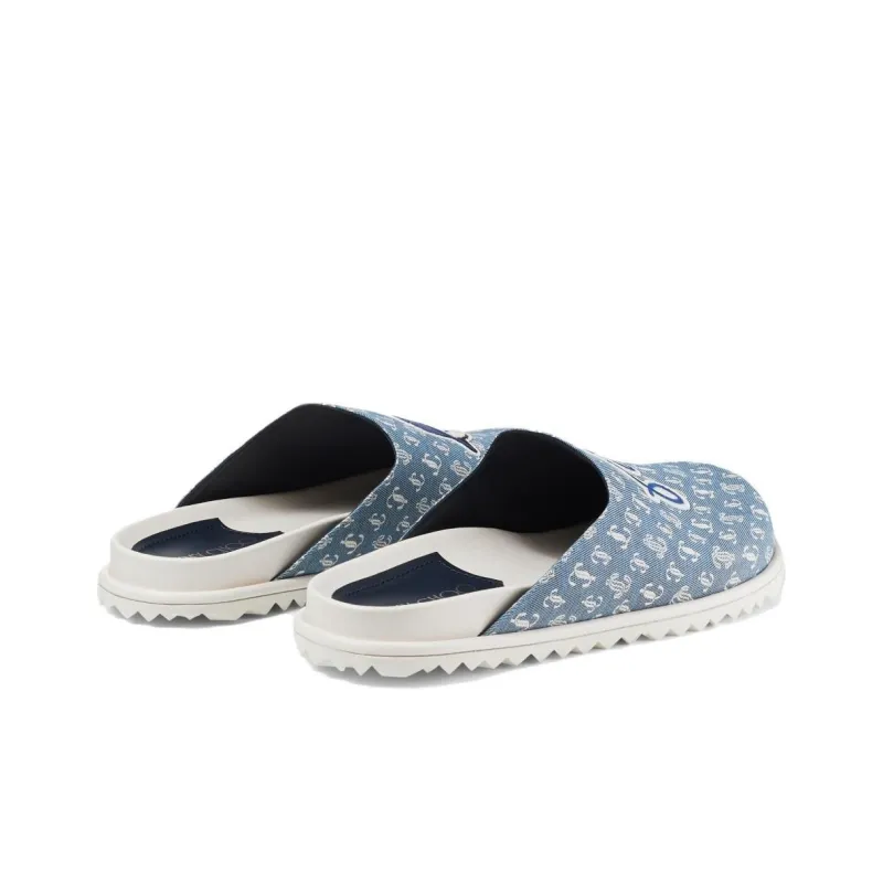 Jimmy Choo Closed Toe Slippers Men's Blue-3