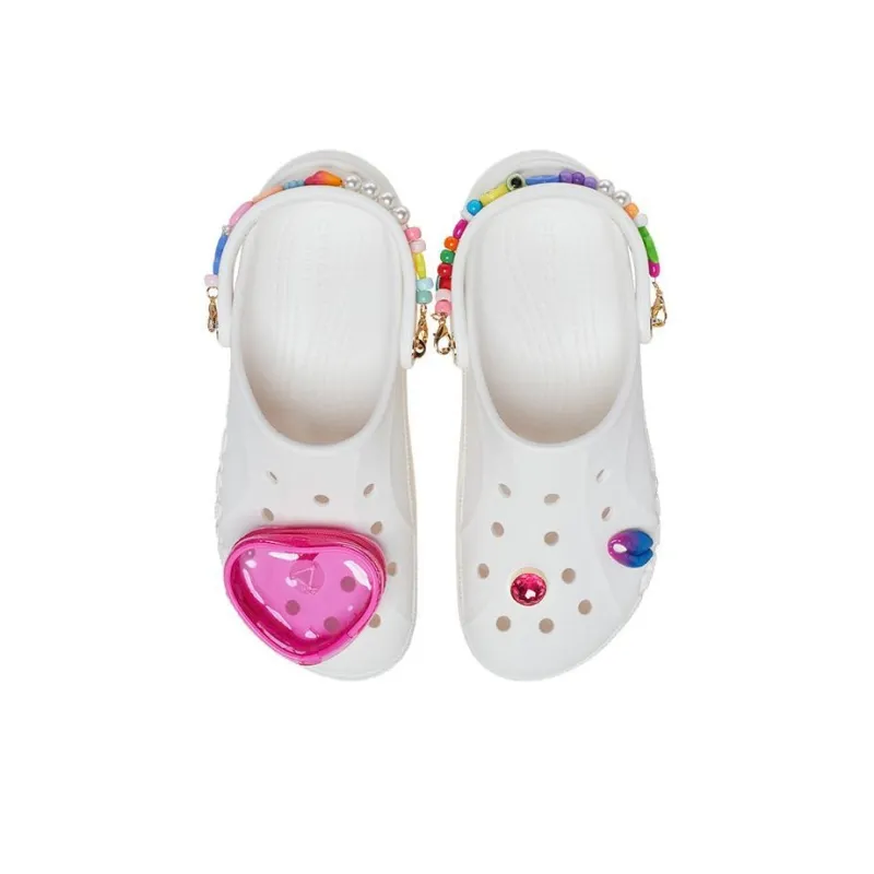 Crocs Baya Midsummer Platform Clogs 'White Pink' Women's-4