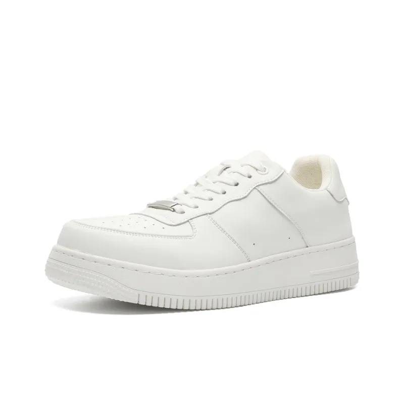 V05 Men's Casual Shoes White Skateboard Shoes Minimalist Style Pure White Shoes Versatile For Students-5