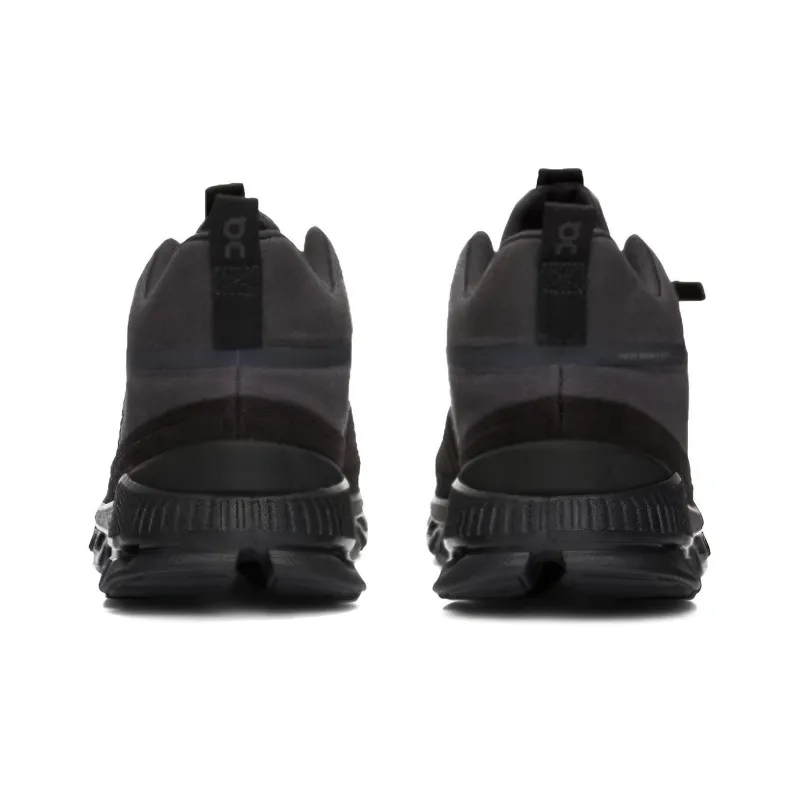 On Cloud Hi Cushioning Anti Slip And Wear Resistant Low Top Running Shoes Men's Black-3