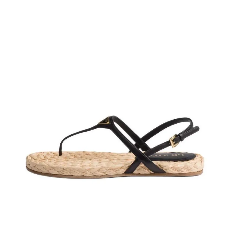 PRADA Strap Sandals Women's Black-0