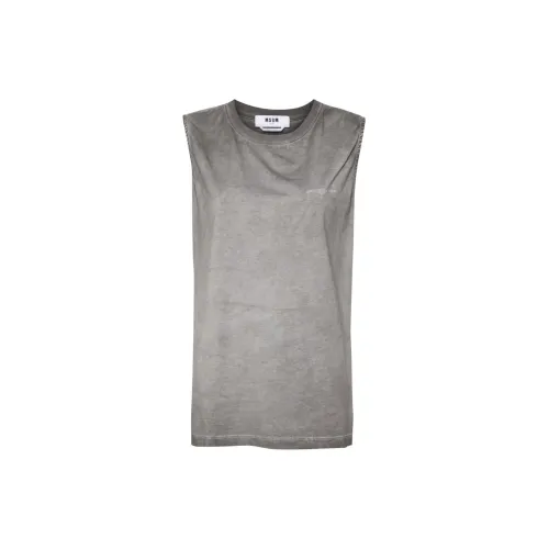 MSGM Tank Tops Women's Gray