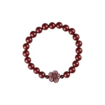 Bubble Scallops Reconstructed Cinnabar Jade Bracelets Unisex