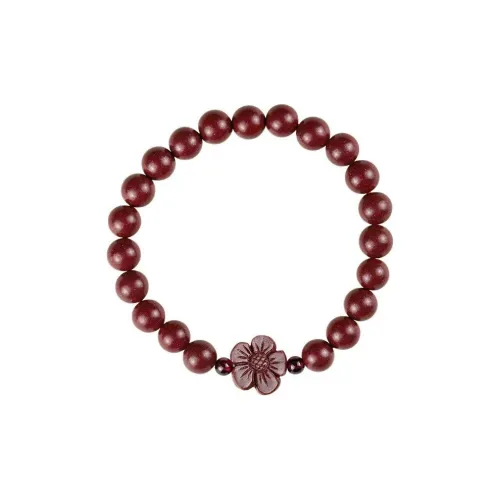 Bubble Scallops Reconstructed Cinnabar Jade Bracelets Unisex