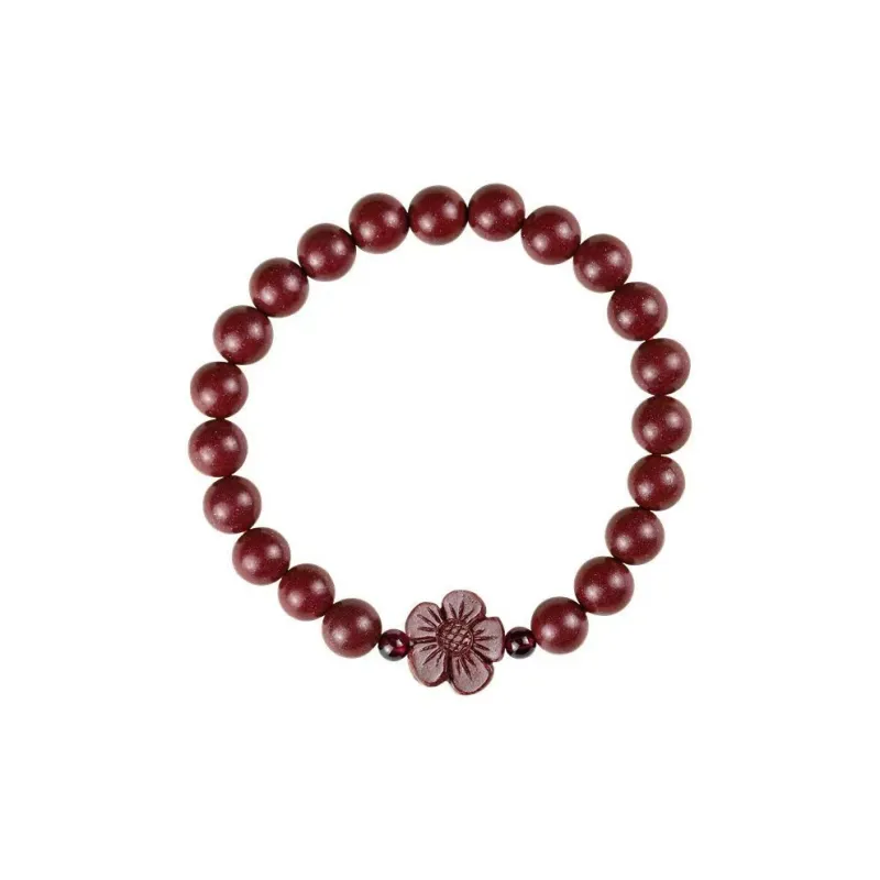 Bubble Scallops Reconstructed Cinnabar Jade Bracelets Unisex-0