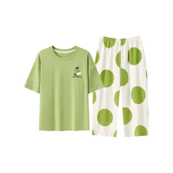 Mulong Family Pajama Set Women's Yellow Green